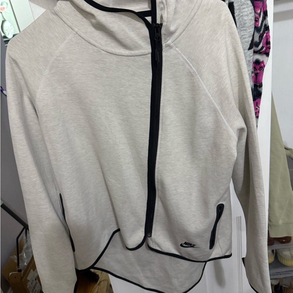 Nike Cream Zip-Up Hoodie